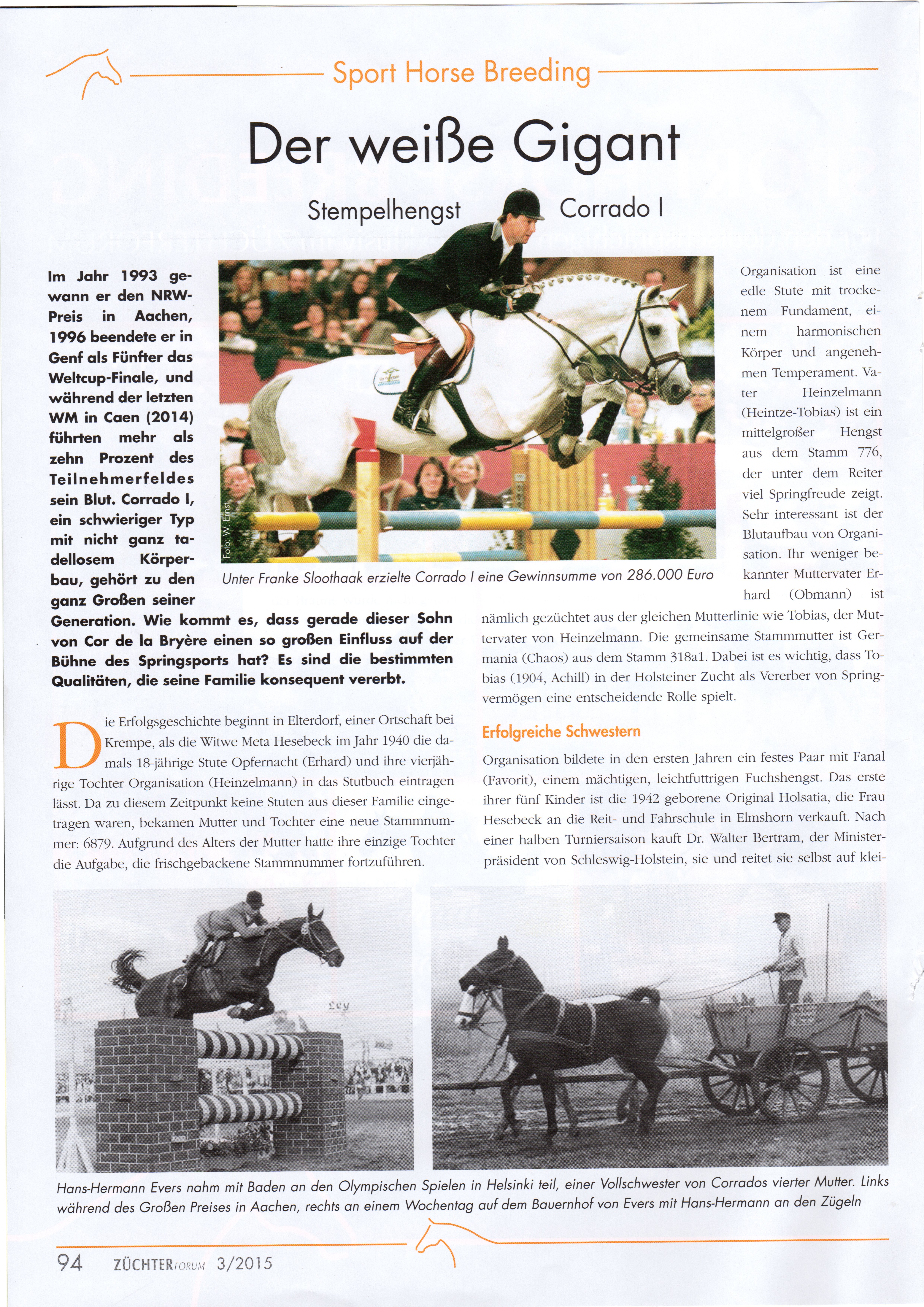 Sport Horse Breeding, Seite 1